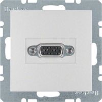 Steckdose VGA 3315401404 alu matt lackiert