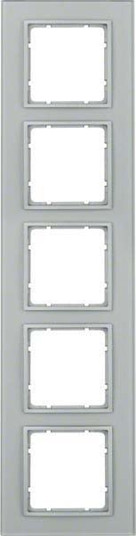 Rahmen 5-fach 10156414 Glas alu matt lackiert Rahmen 5-fach 10156414 Glas alu matt lackiert