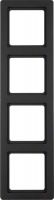 Rahmen 4-fach 10146086 anthrazit samt lackiert