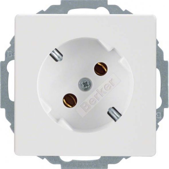 SCHUKO-Steckdose 47276089 polarweiß samt SCHUKO-Steckdose 47276089 polarweiß samt