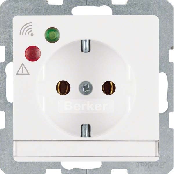 SCHUKO-Steckdose 41086089 polarweiß samt SCHUKO-Steckdose 41086089 polarweiß samt