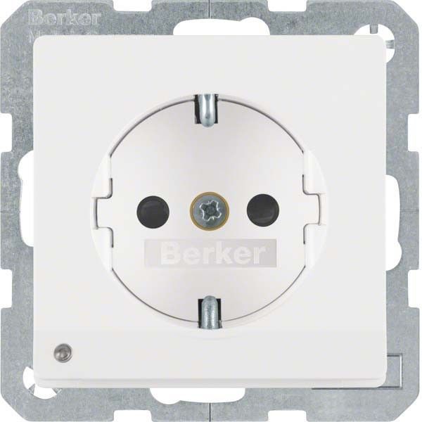 SCHUKO-Steckdose 41096089 polarweiß samt SCHUKO-Steckdose 41096089 polarweiß samt
