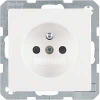 Steckdose 6765766089 polarweiß samt