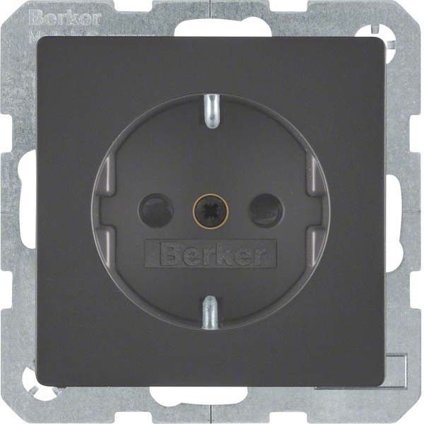 SCHUKO-Steckdose 41236086 anthrazit samt lackiert SCHUKO-Steckdose 41236086 anthrazit samt lackiert