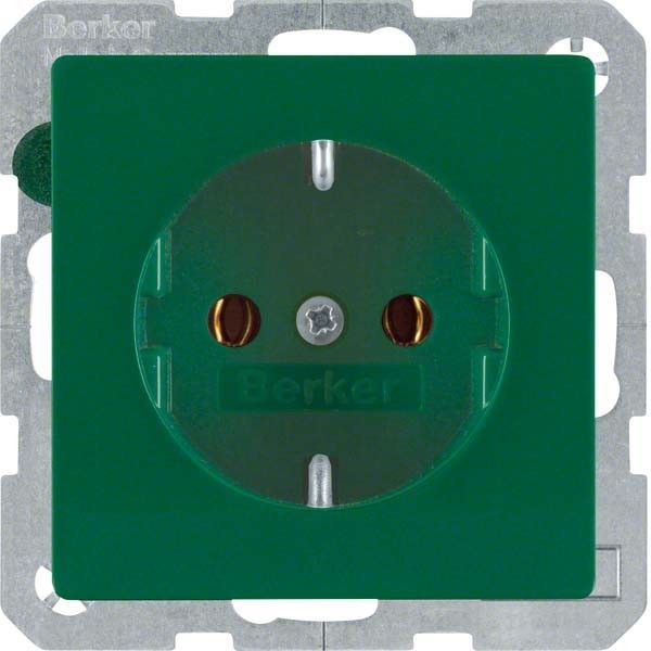 SCHUKO-Steckdose 41436013 grün samt SCHUKO-Steckdose 41436013 grün samt