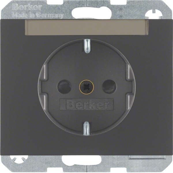 SCHUKO-Steckdose 47387006 anthrazit matt lackiert SCHUKO-Steckdose 47387006 anthrazit matt lackiert