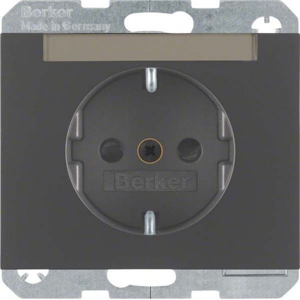 SCHUKO-Steckdose 47387006 anthrazit matt lackiert SCHUKO-Steckdose 47387006 anthrazit matt lackiert