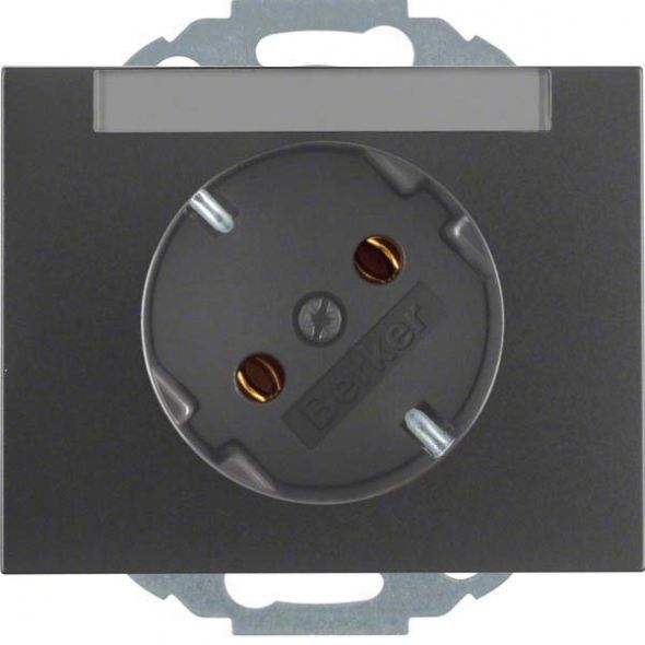 SCHUKO-Steckdose 47287106 anthrazit matt lackiert SCHUKO-Steckdose 47287106 anthrazit matt lackiert