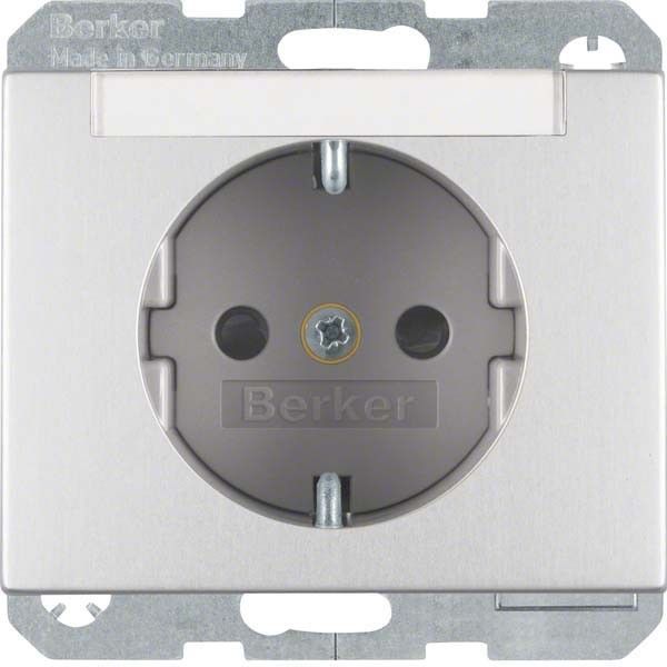 SCHUKO-Steckdose 47387003 alu matt lackiert SCHUKO-Steckdose 47387003 alu matt lackiert