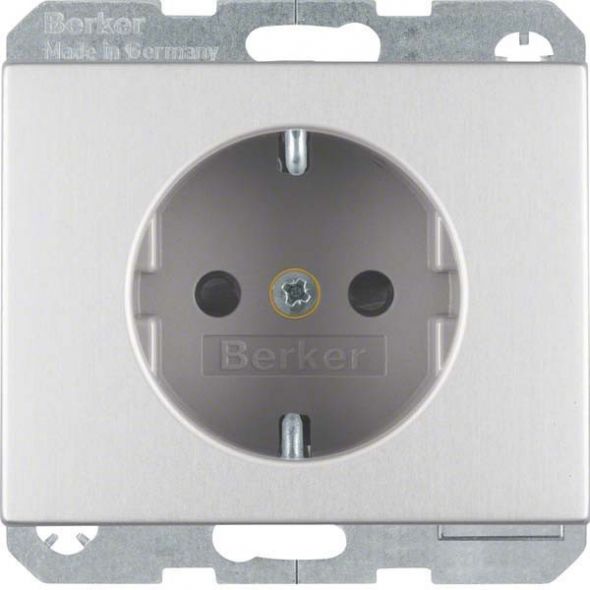 SCHUKO-Steckdose 41357003 alu eloxiert SCHUKO-Steckdose 41357003 alu eloxiert
