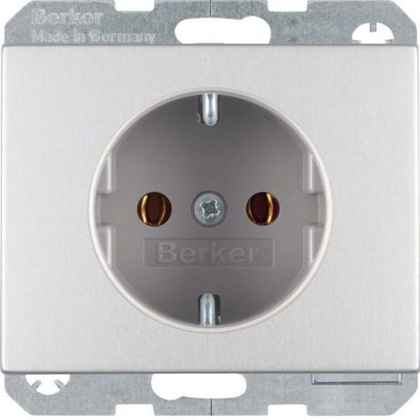 SCHUKO-Steckdose 47157003 alu eloxiert SCHUKO-Steckdose 47157003 alu eloxiert