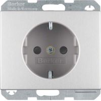SCHUKO-Steckdose 41357003 alu eloxiert