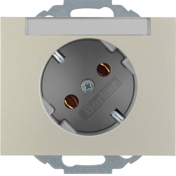 SCHUKO-Steckdose 47287104 edelstahl matt lackiert SCHUKO-Steckdose 47287104 edelstahl matt lackiert