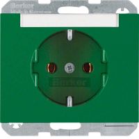 SCHUKO-Steckdose 47397013 grün glänzend