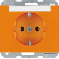 SCHUKO-Steckdose 47397014 orange glänzend