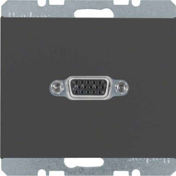 Steckdose VGA 3315407006 anthrazit matt lackiert Steckdose VGA 3315407006 anthrazit matt lackiert