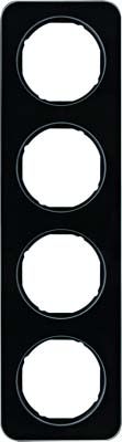 Rahmen 4-fach 10142116 Glas schwarz Rahmen 4-fach 10142116 Glas schwarz