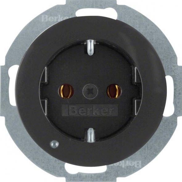 SCHUKO-Steckdose 41092045 schwarz glänzend SCHUKO-Steckdose 41092045 schwarz glänzend