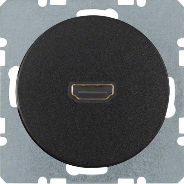 Steckdose HD 3315432045 schwarz glänzend Steckdose HD 3315432045 schwarz glänzend