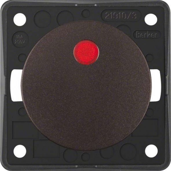 Kontrolltaster 937722501 braun matt Kontrolltaster 937722501 braun matt