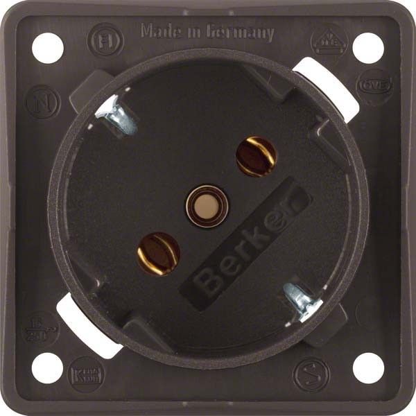 SCHUKO-Steckdose 841852521 braun matt SCHUKO-Steckdose 841852521 braun matt