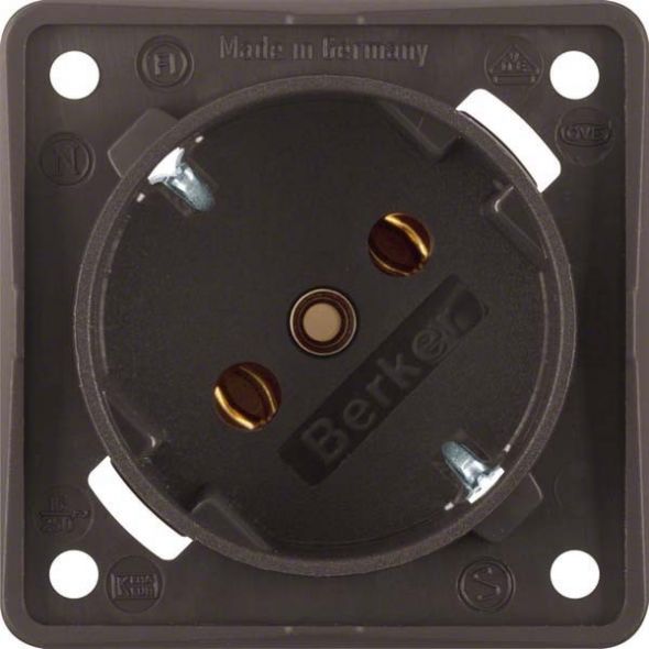 SCHUKO-Steckdose 841852521 braun matt SCHUKO-Steckdose 841852521 braun matt