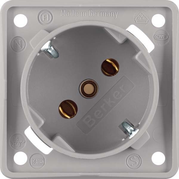 SCHUKO-Steckdose 841852526 grau matt SCHUKO-Steckdose 841852526 grau matt