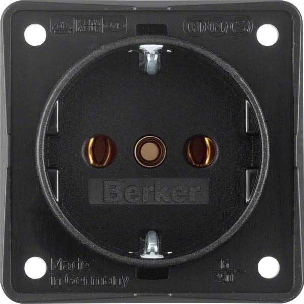 SCHUKO-Steckdose 9418505 schwarz matt SCHUKO-Steckdose 9418505 schwarz matt