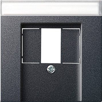 System 55 Abdeckung 087628 f. Telefon-Anschlussdose m. Beschriftungsfeld anthrazit System 55 Abdeckung 087628 f. Telefon-Anschlussdose m. Beschriftungsfeld anthrazit