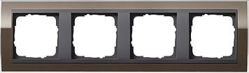 System 55 Event Klar 4-fach Rahmen braun 0214768 System 55 Event Klar 4-fach Rahmen braun 0214768