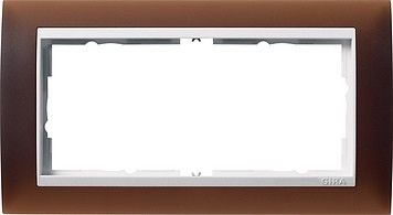 System 55 Event Opak 2-fach Rahmen dunkelbraun o.M.1002331 System 55 Event Opak 2-fach Rahmen dunkelbraun o.M.1002331