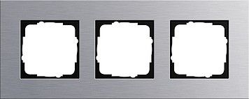 System 55 Esprit 3-fach Rahmen aluminium 021317 System 55 Esprit 3-fach Rahmen aluminium 021317