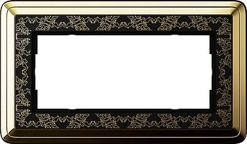 System 55 ClassiX Art 2-fach Rahmen messing o.M.1002672 System 55 ClassiX Art 2-fach Rahmen messing o.M.1002672