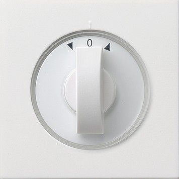Abdeckg. 0666112 mit Knebel reinweiß glänzend - alte Generation