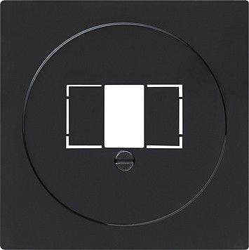 System S-Color Abdeckung 027647 f. Telefondose schwarz System S-Color Abdeckung 027647 f. Telefondose schwarz