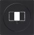 GIRA System S-Color Abdeckung 027647 f. Telefondose schwarz