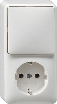 Schuko-We.schalter-Kombi 017613 Schuko-We.schalter-Kombi 017613