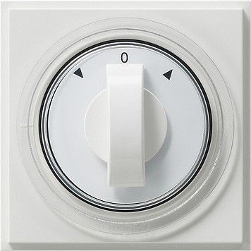 Abdeckung mit Knebel 066666 reinweiß - alte Generation