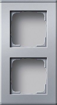 Gehäuse 2-fach alu 136226 Gehäuse 2-fach alu 136226