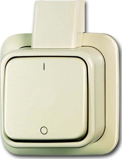 Ausschalter 2-pol. 2601/2 AP cremeweiß Ausschalter 2-pol. 2601/2 AP cremeweiß