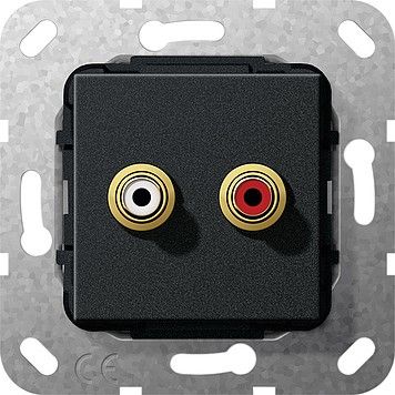 Cinch Audio Lötanschluss 563210 schwarz matt