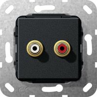Cinch Audio Gender Changer 563110 schwarz matt