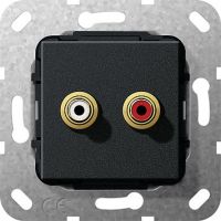 Cinch Audio Lötanschluss 563210 schwarz matt