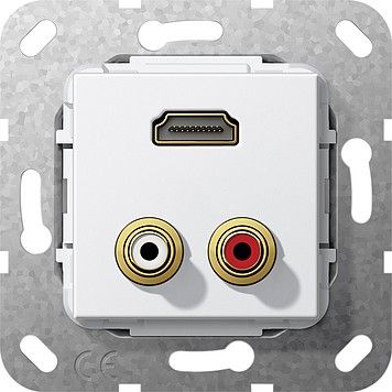 UP Tragring HDMI C Audio 567403 reinweiß glänzend UP Tragring HDMI C Audio 567403 reinweiß glänzend