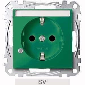 SCHUKO Steckdose grün SV MEG2303-0304 SCHUKO Steckdose grün SV MEG2303-0304