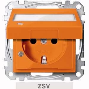 SCHUKO Steckdose orange ZSV MEG2313-0302 SCHUKO Steckdose orange ZSV MEG2313-0302