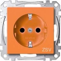 SCHUKO Steckdose orange MEG2300-0302