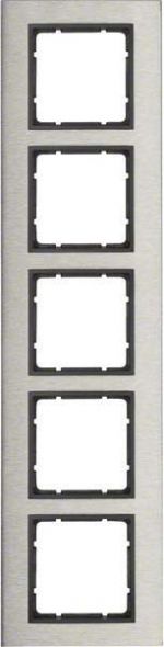 Rahmen 5-fach 10253606 edelstahl anthrazit matt Rahmen 5-fach 10253606 edelstahl anthrazit matt