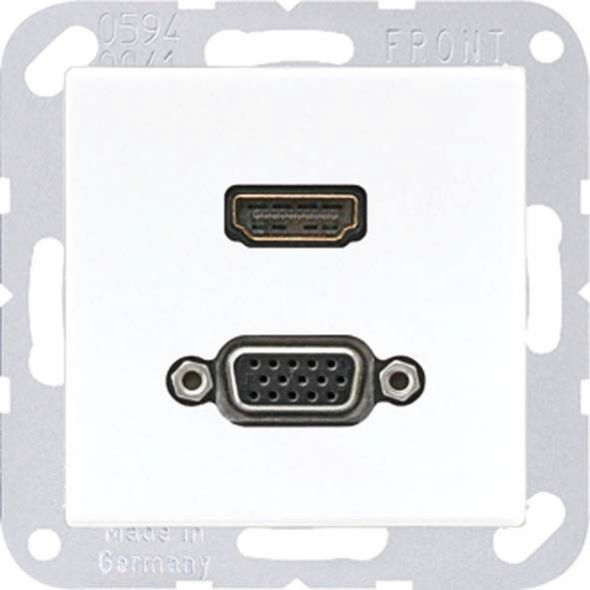 Multimediadose HDMI/VGA MA A 1173 WW alpinweiß Multimediadose HDMI/VGA MA A 1173 WW alpinweiß