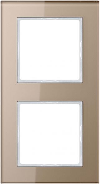 Glasrahmen 2-fach AC 582 GL CH champagner Glasrahmen 2-fach AC 582 GL CH champagner